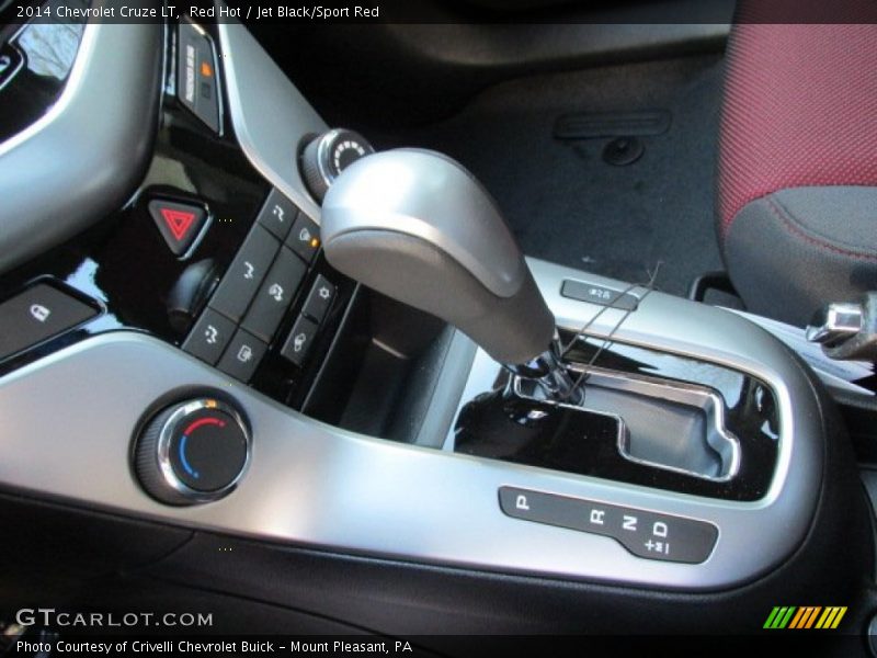 Red Hot / Jet Black/Sport Red 2014 Chevrolet Cruze LT