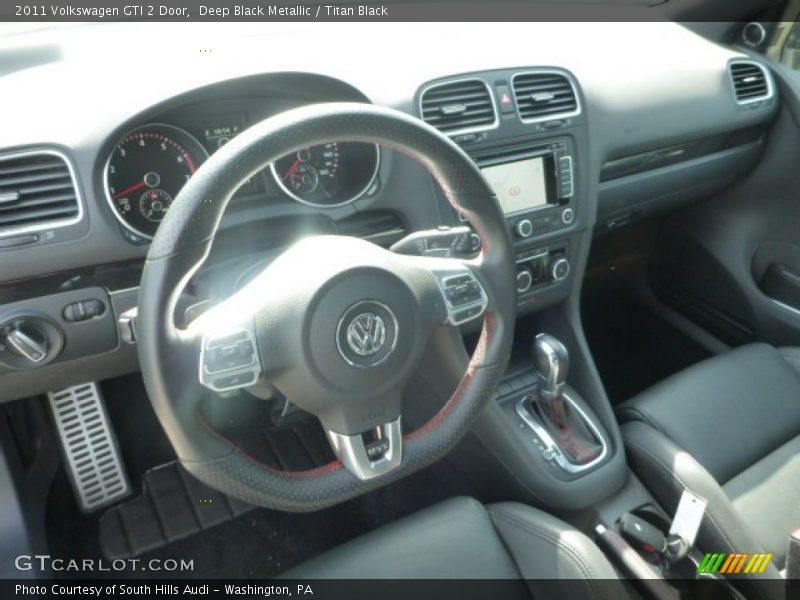 Deep Black Metallic / Titan Black 2011 Volkswagen GTI 2 Door