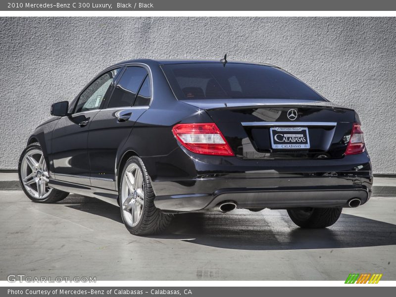 Black / Black 2010 Mercedes-Benz C 300 Luxury