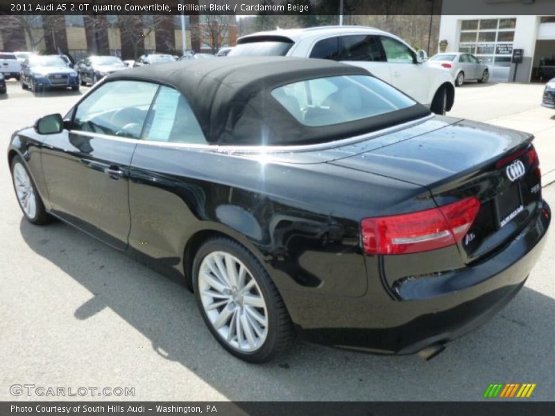 Brilliant Black / Cardamom Beige 2011 Audi A5 2.0T quattro Convertible