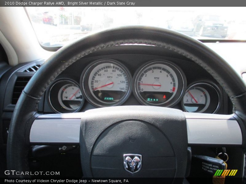 Bright Silver Metallic / Dark Slate Gray 2010 Dodge Charger Rallye AWD