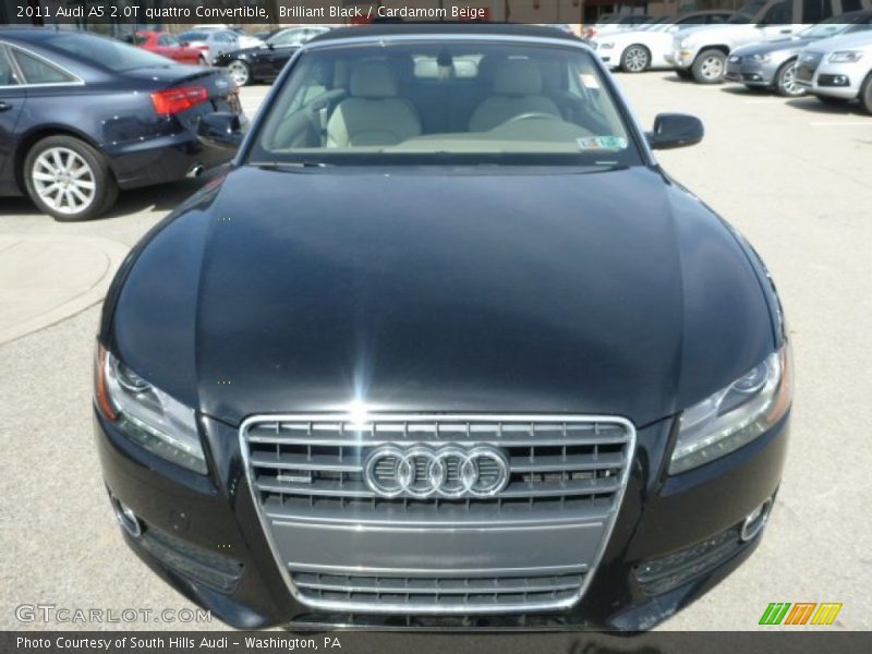 Brilliant Black / Cardamom Beige 2011 Audi A5 2.0T quattro Convertible