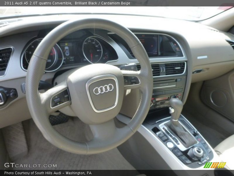 Brilliant Black / Cardamom Beige 2011 Audi A5 2.0T quattro Convertible