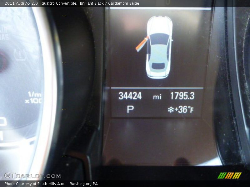 Brilliant Black / Cardamom Beige 2011 Audi A5 2.0T quattro Convertible