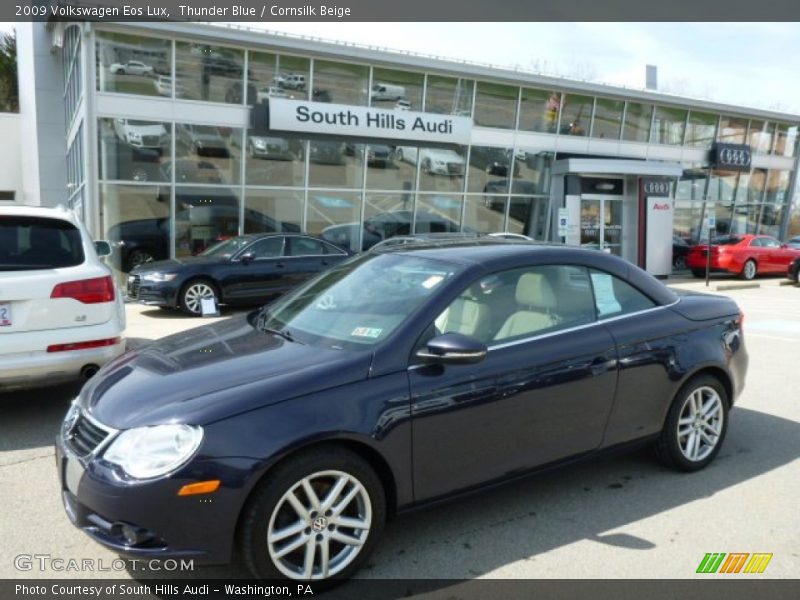 Thunder Blue / Cornsilk Beige 2009 Volkswagen Eos Lux