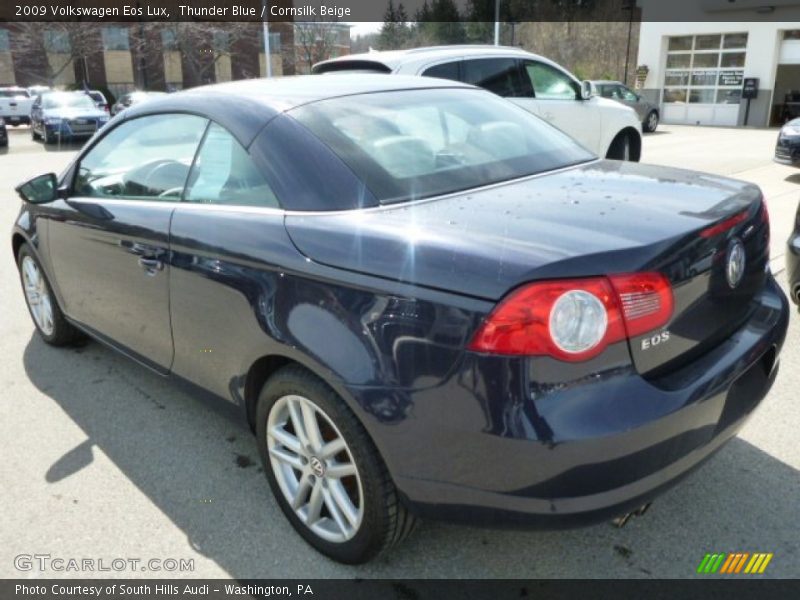 Thunder Blue / Cornsilk Beige 2009 Volkswagen Eos Lux