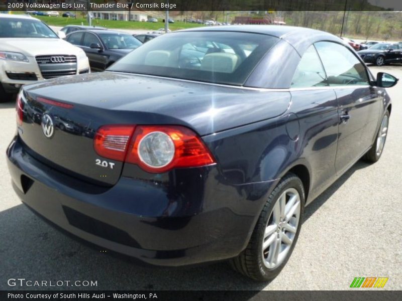 Thunder Blue / Cornsilk Beige 2009 Volkswagen Eos Lux