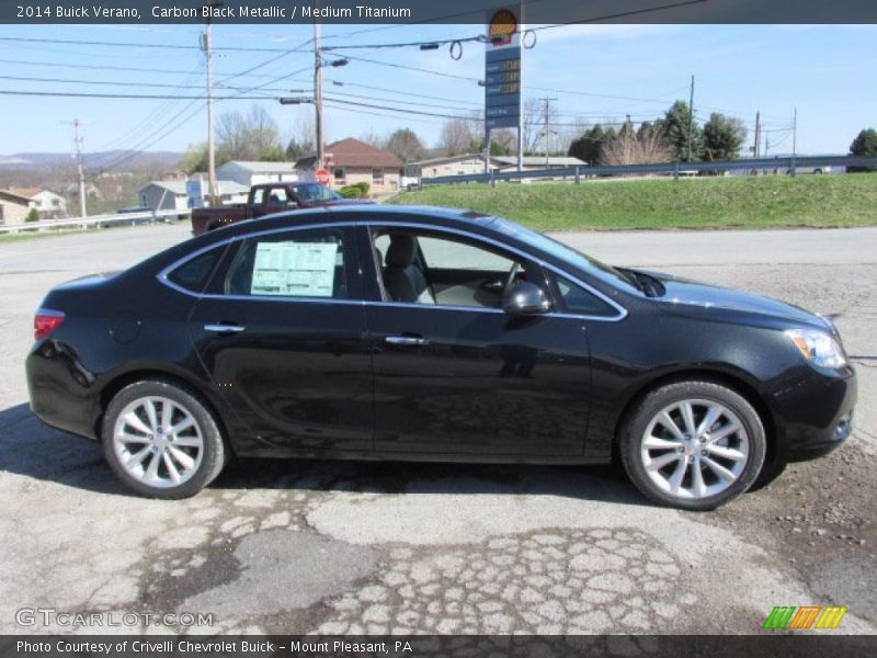 Carbon Black Metallic / Medium Titanium 2014 Buick Verano