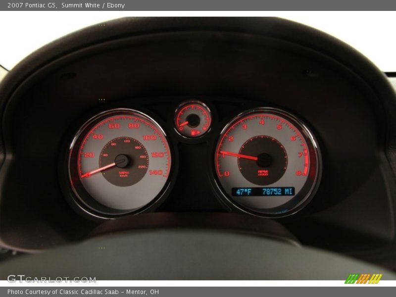 Summit White / Ebony 2007 Pontiac G5