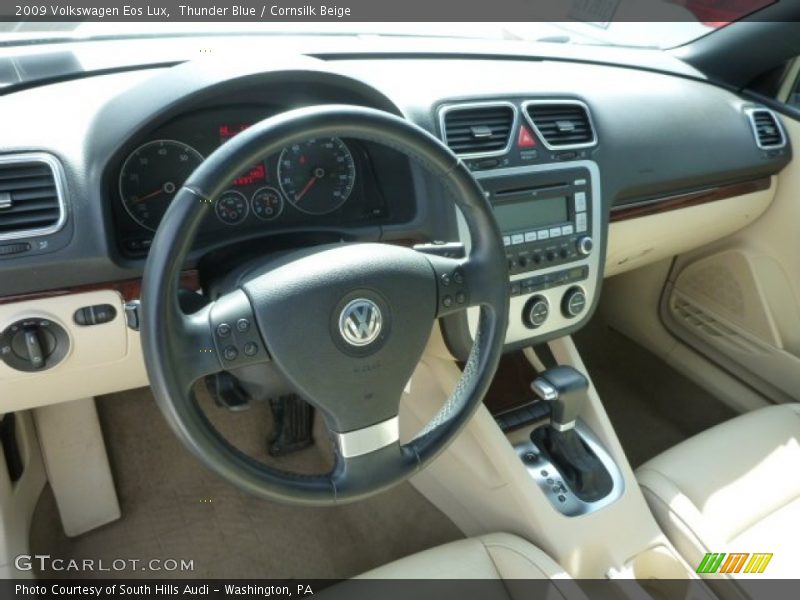 Thunder Blue / Cornsilk Beige 2009 Volkswagen Eos Lux