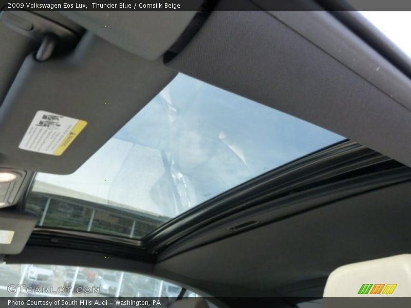 Thunder Blue / Cornsilk Beige 2009 Volkswagen Eos Lux