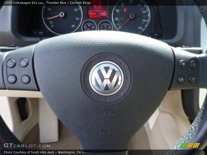 Thunder Blue / Cornsilk Beige 2009 Volkswagen Eos Lux