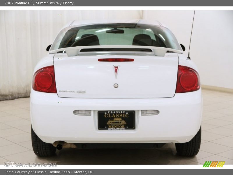 Summit White / Ebony 2007 Pontiac G5