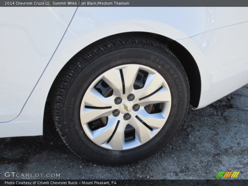 Summit White / Jet Black/Medium Titanium 2014 Chevrolet Cruze LS