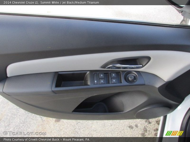 Summit White / Jet Black/Medium Titanium 2014 Chevrolet Cruze LS
