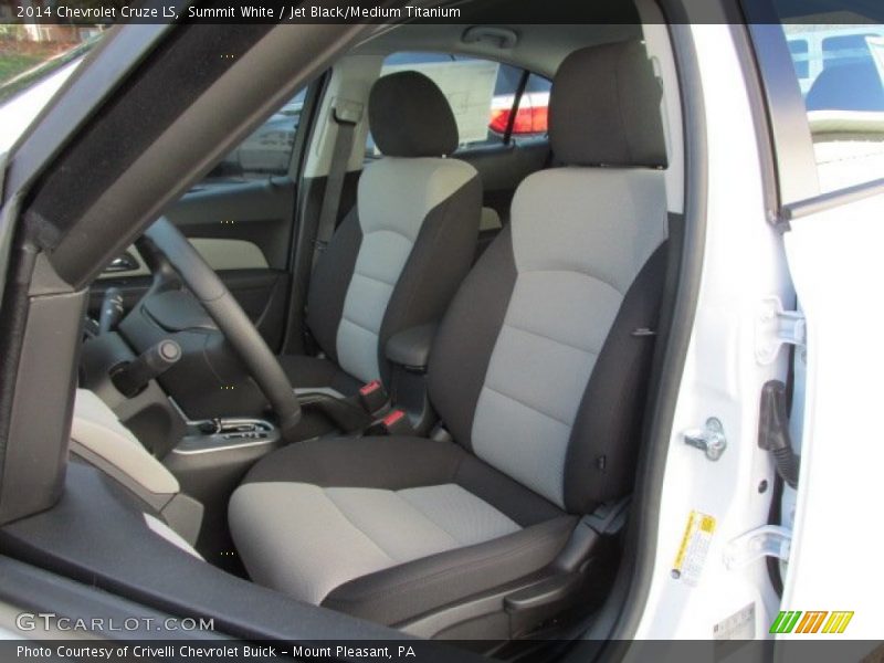 Summit White / Jet Black/Medium Titanium 2014 Chevrolet Cruze LS