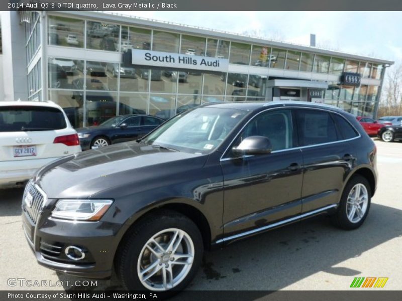 Lava Gray Metallic / Black 2014 Audi Q5 3.0 TDI quattro