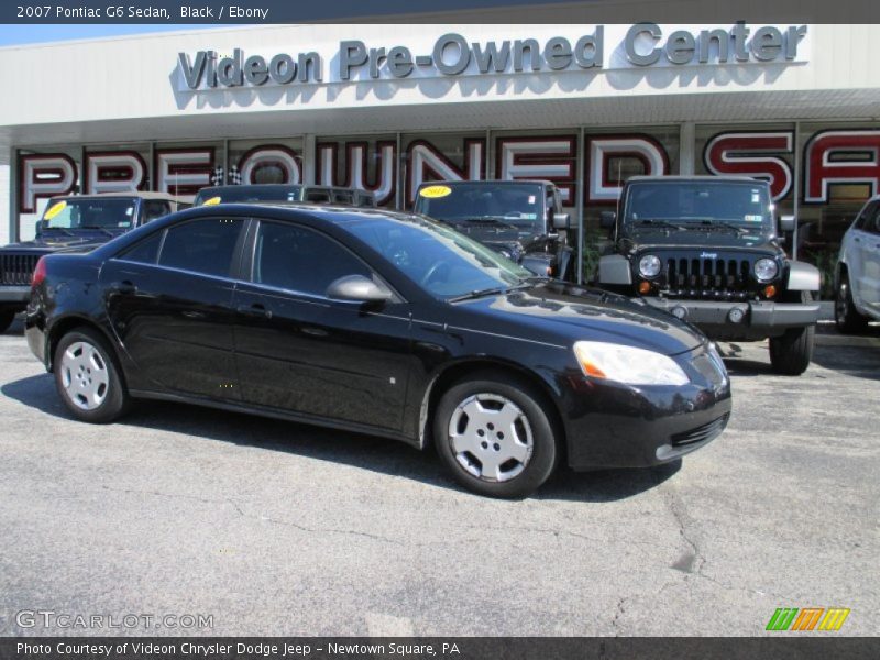 Black / Ebony 2007 Pontiac G6 Sedan