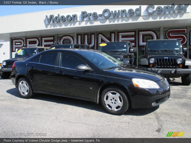 Black / Ebony 2007 Pontiac G6 Sedan
