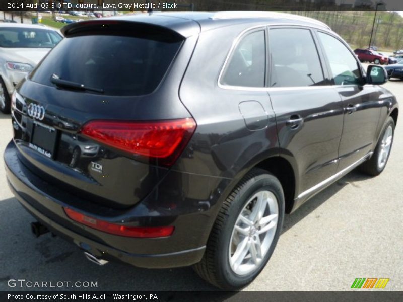 Lava Gray Metallic / Black 2014 Audi Q5 3.0 TDI quattro