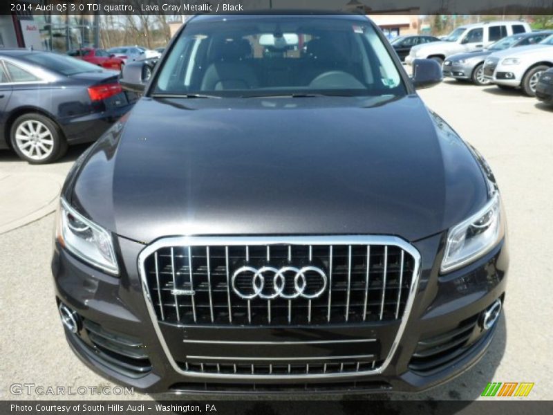 Lava Gray Metallic / Black 2014 Audi Q5 3.0 TDI quattro