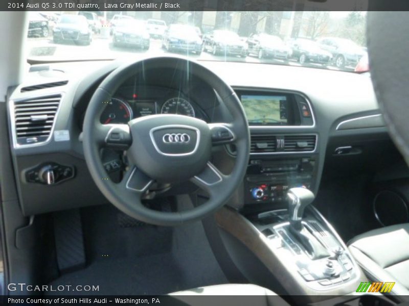 Lava Gray Metallic / Black 2014 Audi Q5 3.0 TDI quattro