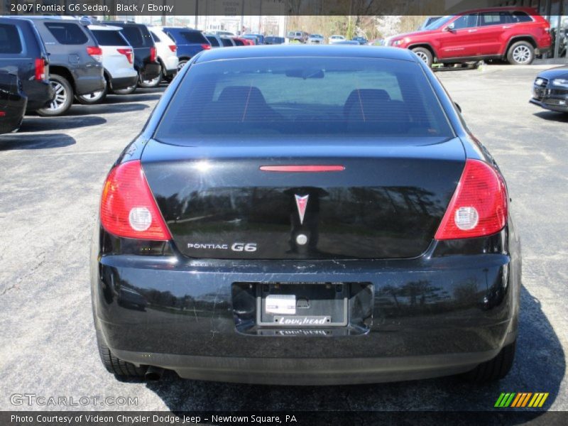Black / Ebony 2007 Pontiac G6 Sedan