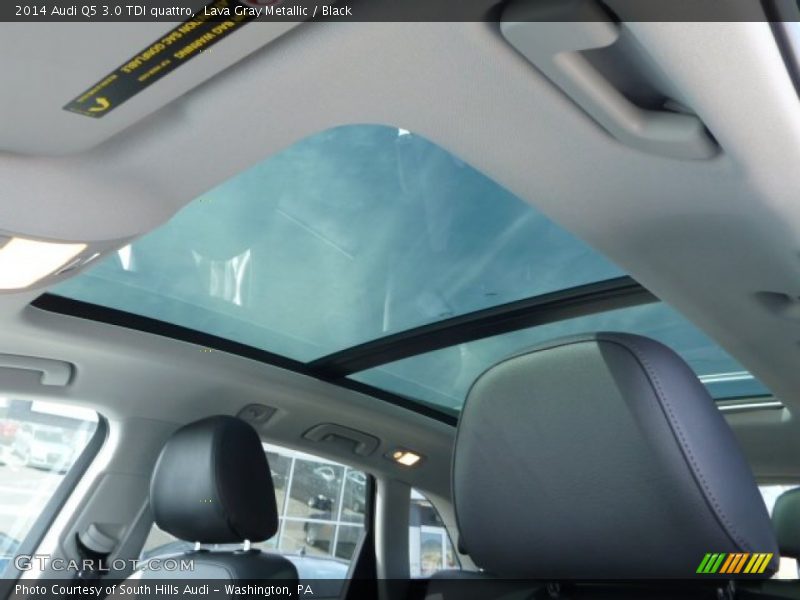 Lava Gray Metallic / Black 2014 Audi Q5 3.0 TDI quattro