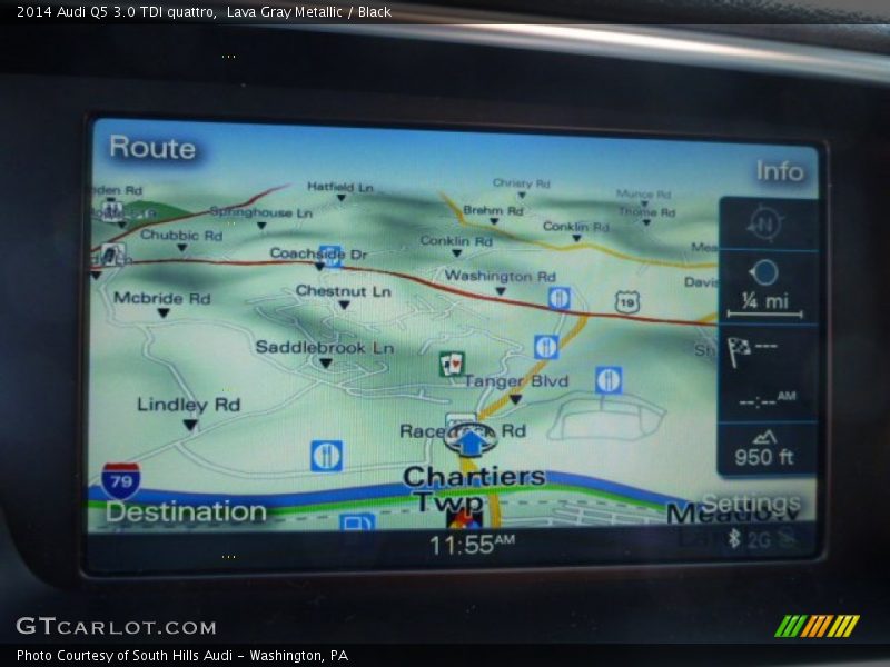 Lava Gray Metallic / Black 2014 Audi Q5 3.0 TDI quattro