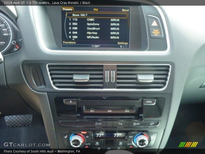 Lava Gray Metallic / Black 2014 Audi Q5 3.0 TDI quattro