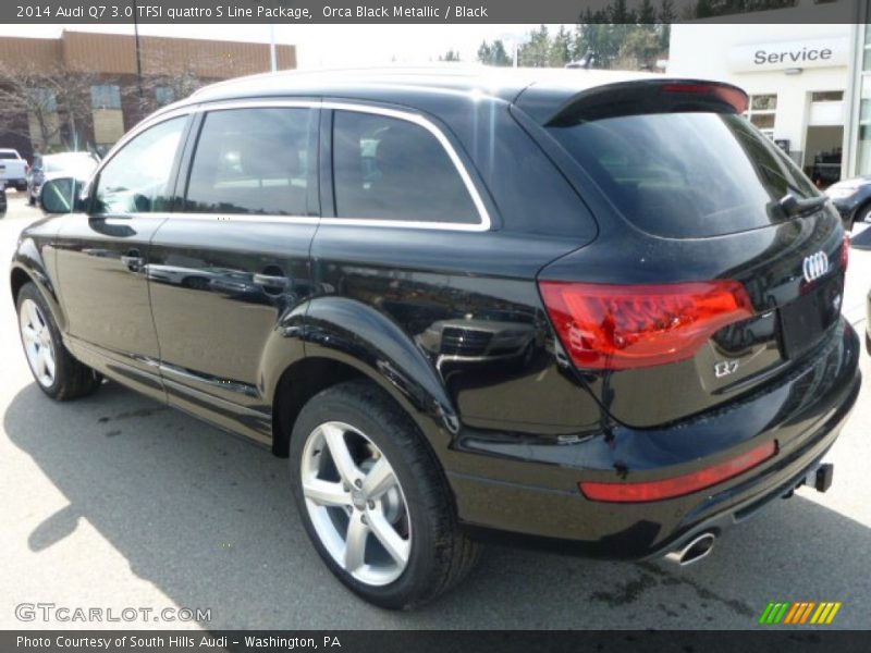 Orca Black Metallic / Black 2014 Audi Q7 3.0 TFSI quattro S Line Package