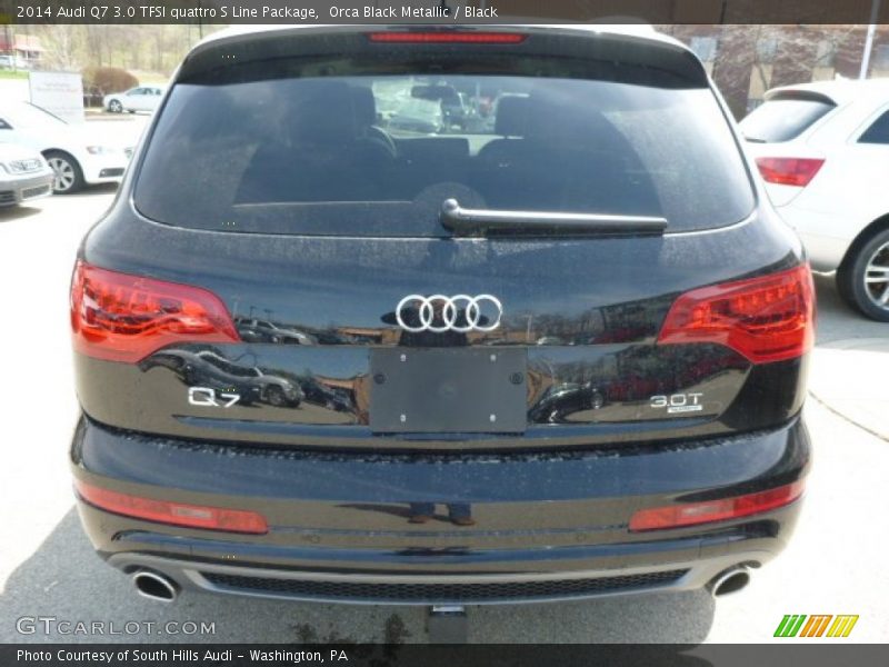 Orca Black Metallic / Black 2014 Audi Q7 3.0 TFSI quattro S Line Package