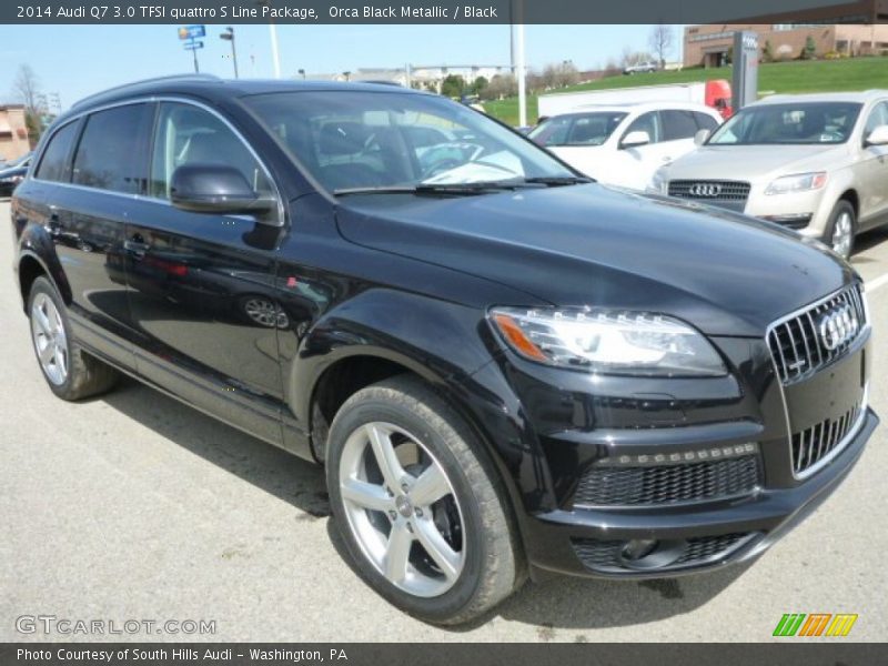 Orca Black Metallic / Black 2014 Audi Q7 3.0 TFSI quattro S Line Package