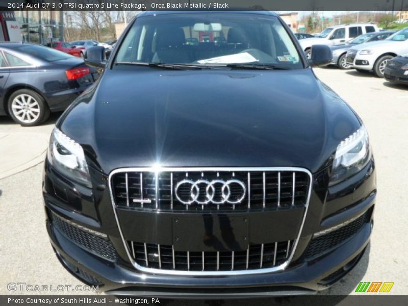Orca Black Metallic / Black 2014 Audi Q7 3.0 TFSI quattro S Line Package