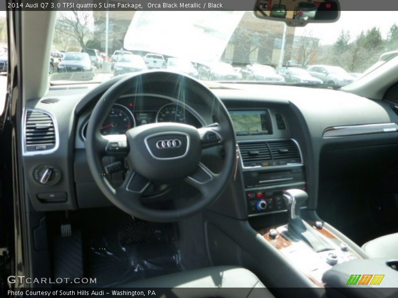 Orca Black Metallic / Black 2014 Audi Q7 3.0 TFSI quattro S Line Package