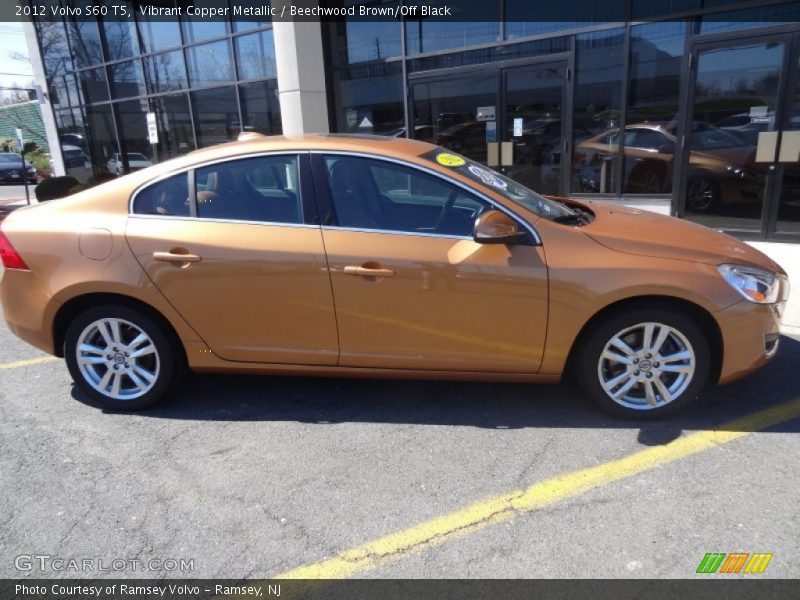 Vibrant Copper Metallic / Beechwood Brown/Off Black 2012 Volvo S60 T5