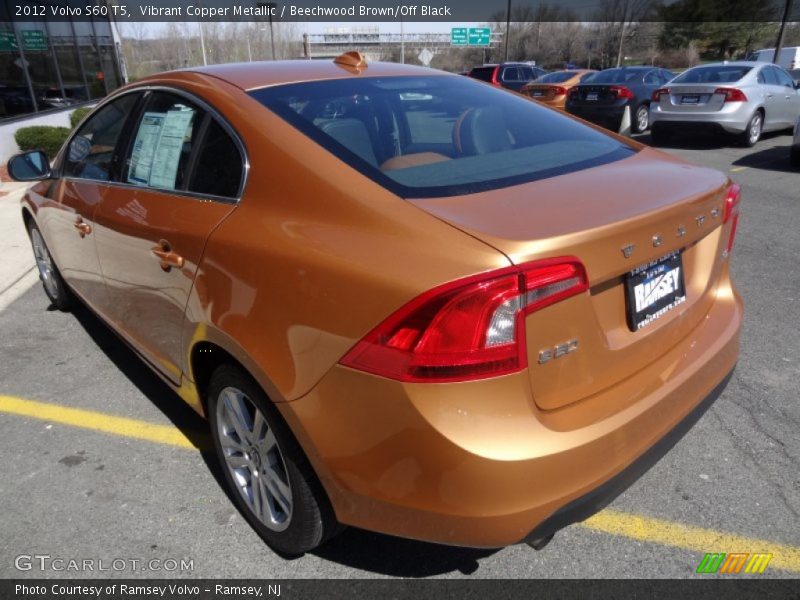 Vibrant Copper Metallic / Beechwood Brown/Off Black 2012 Volvo S60 T5