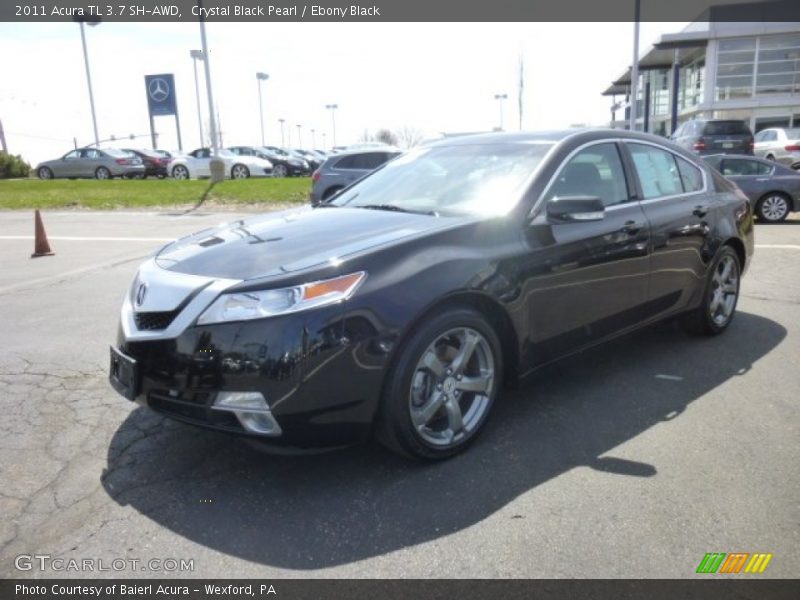 Crystal Black Pearl / Ebony Black 2011 Acura TL 3.7 SH-AWD