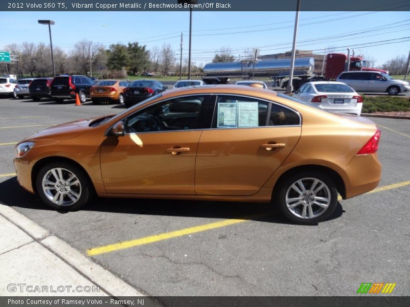 Vibrant Copper Metallic / Beechwood Brown/Off Black 2012 Volvo S60 T5