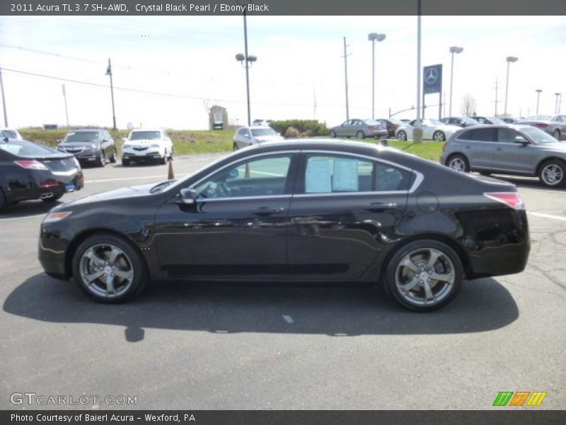 Crystal Black Pearl / Ebony Black 2011 Acura TL 3.7 SH-AWD