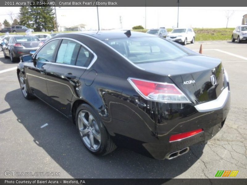 Crystal Black Pearl / Ebony Black 2011 Acura TL 3.7 SH-AWD