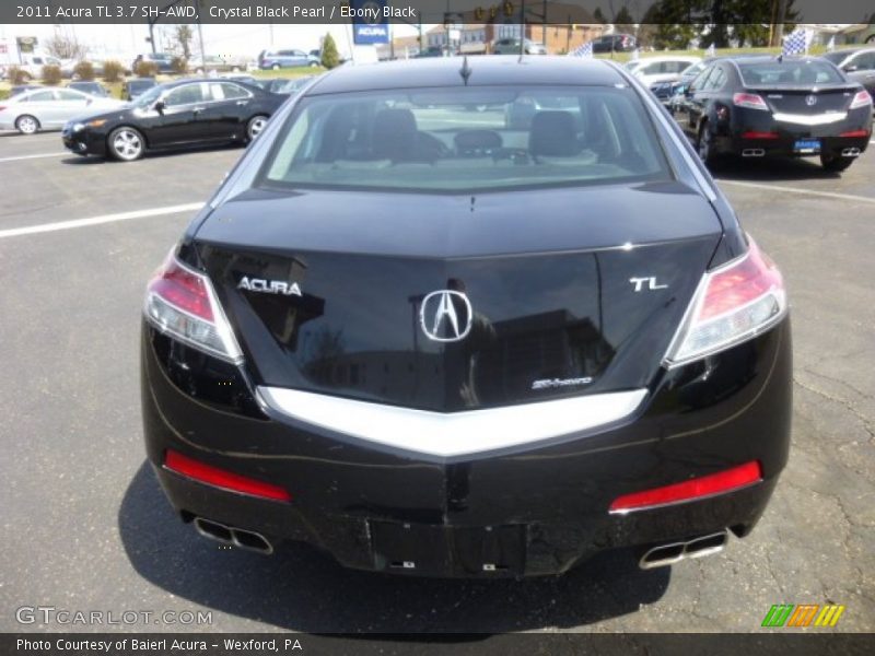 Crystal Black Pearl / Ebony Black 2011 Acura TL 3.7 SH-AWD