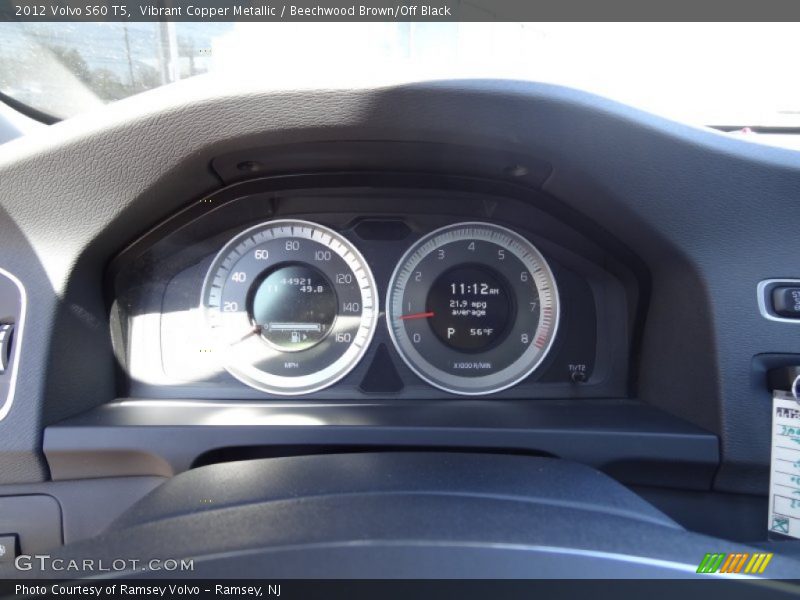 Vibrant Copper Metallic / Beechwood Brown/Off Black 2012 Volvo S60 T5