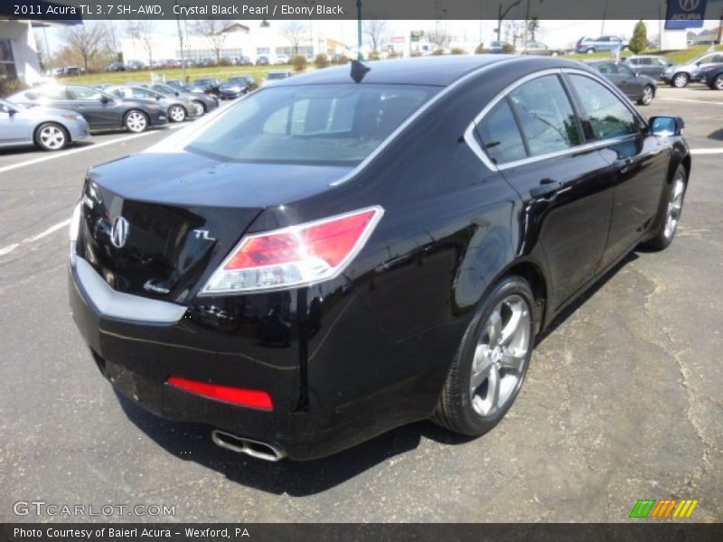 Crystal Black Pearl / Ebony Black 2011 Acura TL 3.7 SH-AWD