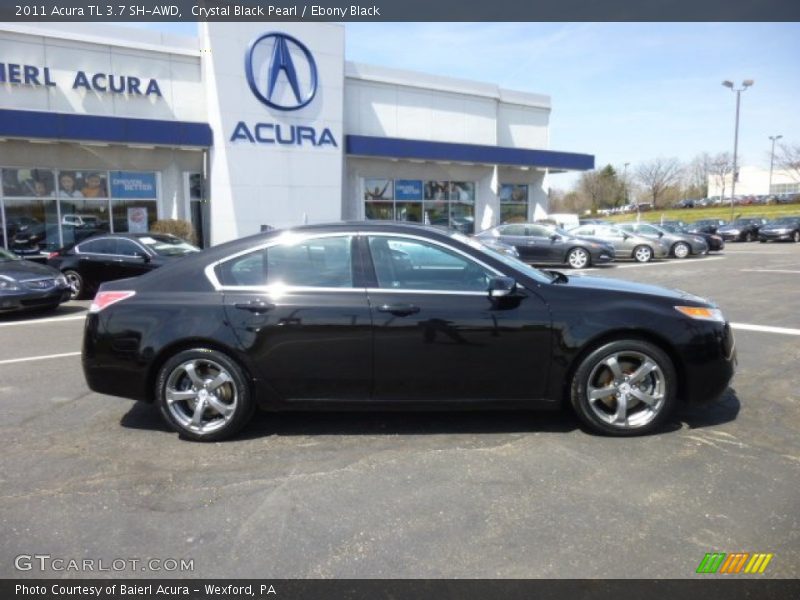 Crystal Black Pearl / Ebony Black 2011 Acura TL 3.7 SH-AWD