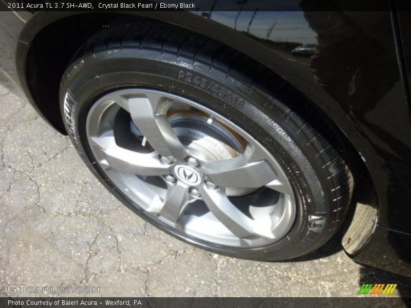 Crystal Black Pearl / Ebony Black 2011 Acura TL 3.7 SH-AWD