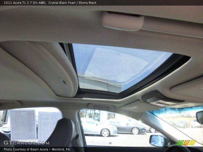 Crystal Black Pearl / Ebony Black 2011 Acura TL 3.7 SH-AWD