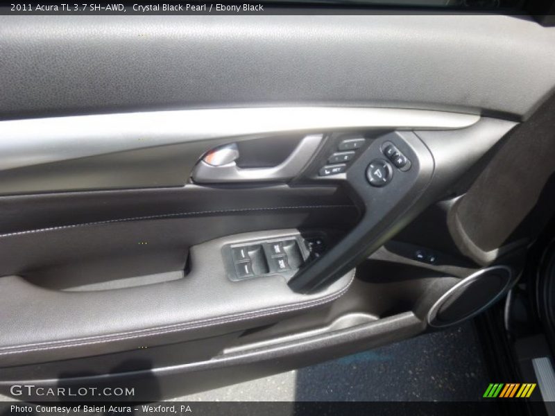 Crystal Black Pearl / Ebony Black 2011 Acura TL 3.7 SH-AWD