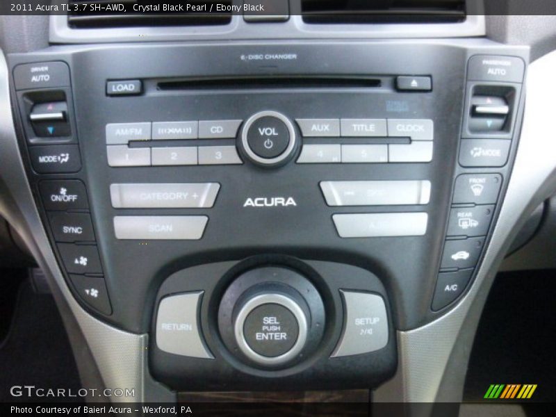 Crystal Black Pearl / Ebony Black 2011 Acura TL 3.7 SH-AWD