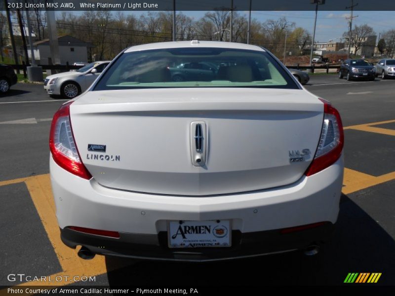 White Platinum / Light Dune 2013 Lincoln MKS AWD